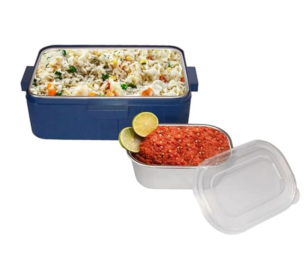 CuddleNest Kids Cartoon Lunch Box – 600ml + 100ml Stainless Steel Tiffin with Extra Bowl | Leakproof, BPA-Free & Cute Designs (Dino, Unicorn, Panda, Space) - Image 13