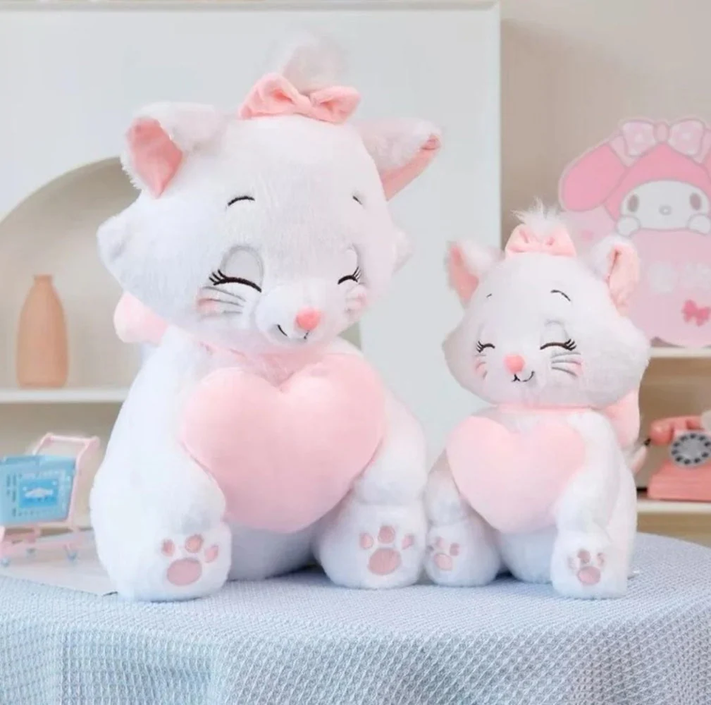 CuddleNest Merry Cat Soft Toy – Cute White Kitty Plush with Pink Heart & Bow, Embroidered Paw Details, Stuffed Animal for Kids & Gifting | 35 Cm - Image 5