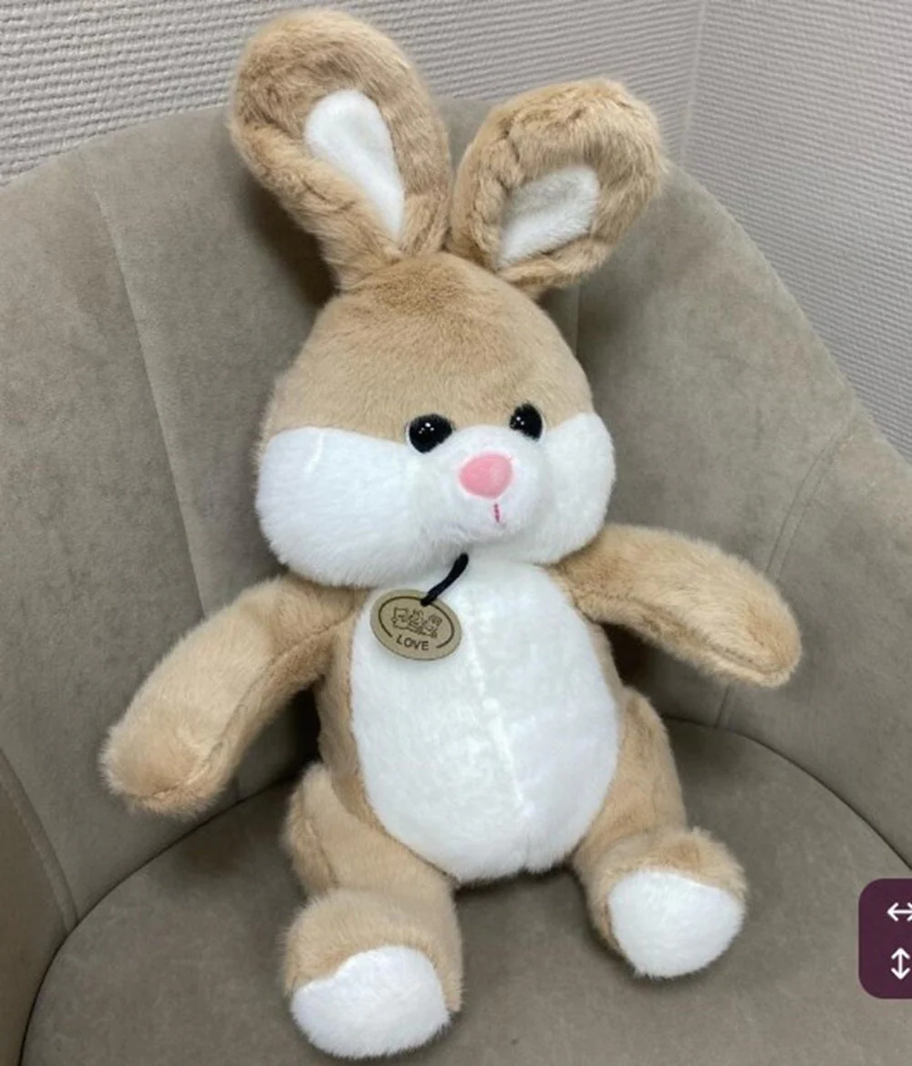 CuddleNest Plush Bunny Soft Toy | 40cm Stuffed Animal | Beige & White Cuddly Rabbit Teddy for Kids, Baby Girls & Gifting - Image 8