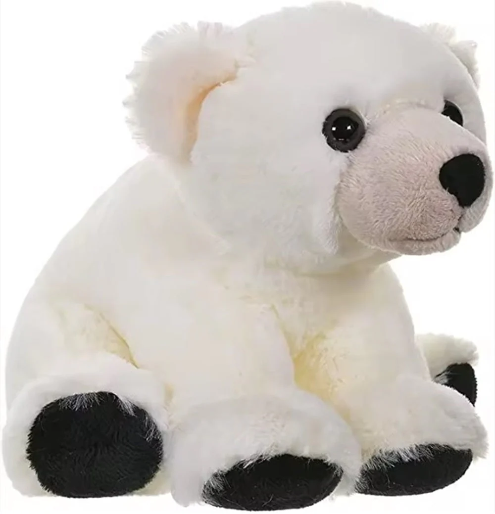 CuddleNest Plush Polar Bear Soft Toy | 30cm White Stuffed Animal with Black Paws | Ultra-Soft Cuddly Teddy Bear Toy for Kids & Gifting - Image 2