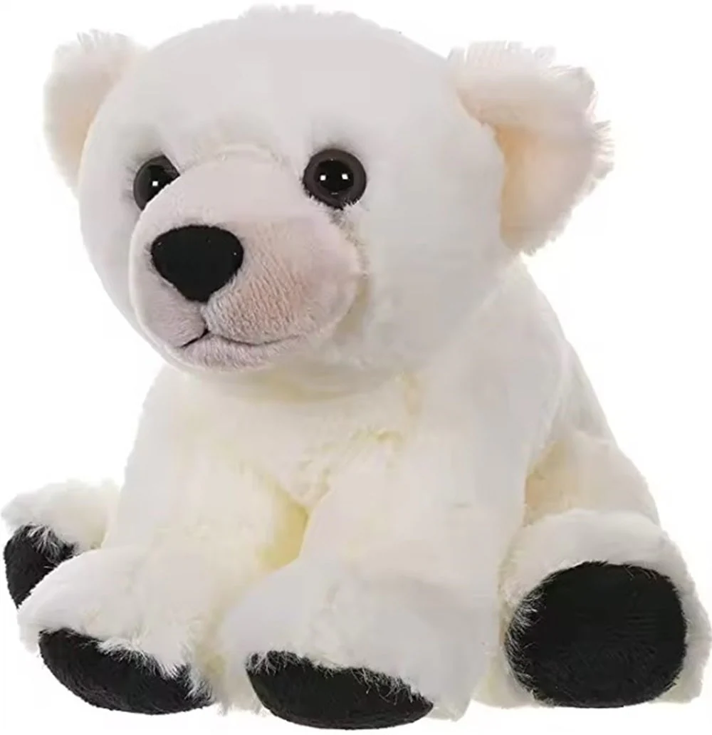 CuddleNest Plush Polar Bear Soft Toy | 30cm White Stuffed Animal with Black Paws | Ultra-Soft Cuddly Teddy Bear Toy for Kids & Gifting - Image 3