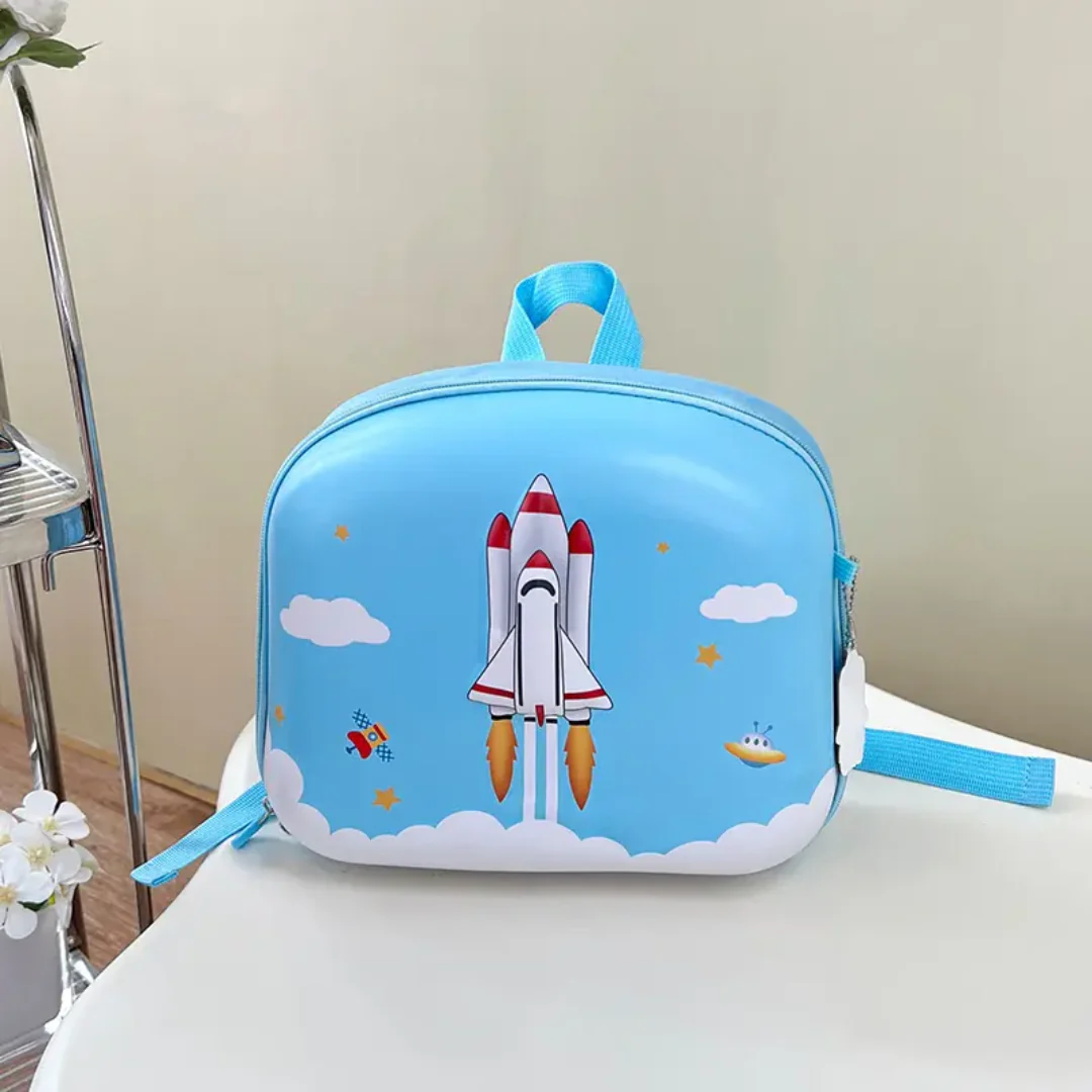 CuddleNest Rocket Kids’ Hardshell Backpack – Durable, Cute & Perfect for Toddlers!