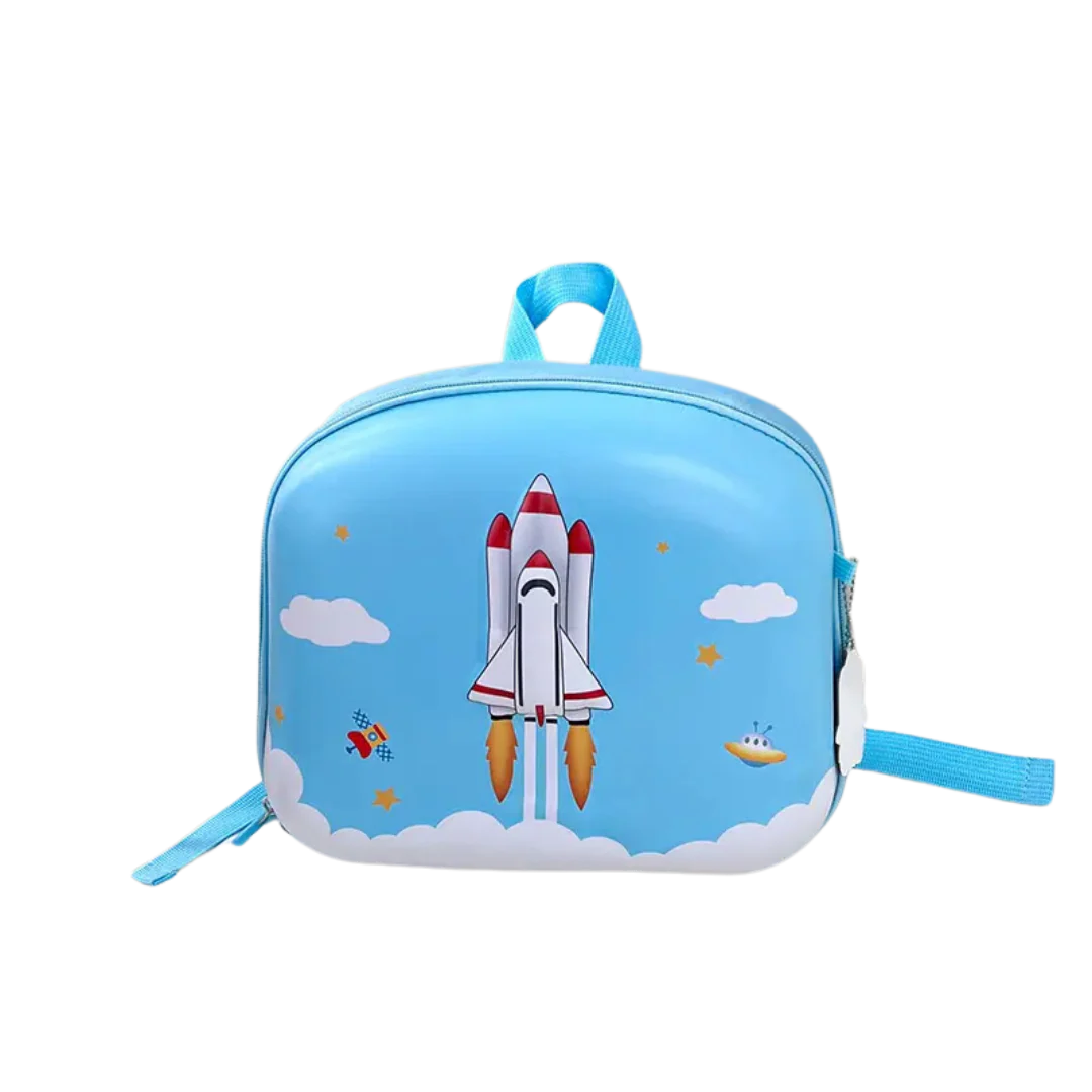 CuddleNest Rocket Kids’ Hardshell Backpack – Durable, Cute & Perfect for Toddlers! - Image 3