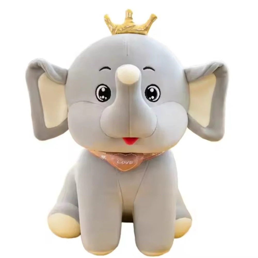 CuddleNest Royal Yellow Elephant Plush Toy with Crown, 30 cm, Soft Stuffed Animal, Nursery Décor Gift - Image 16