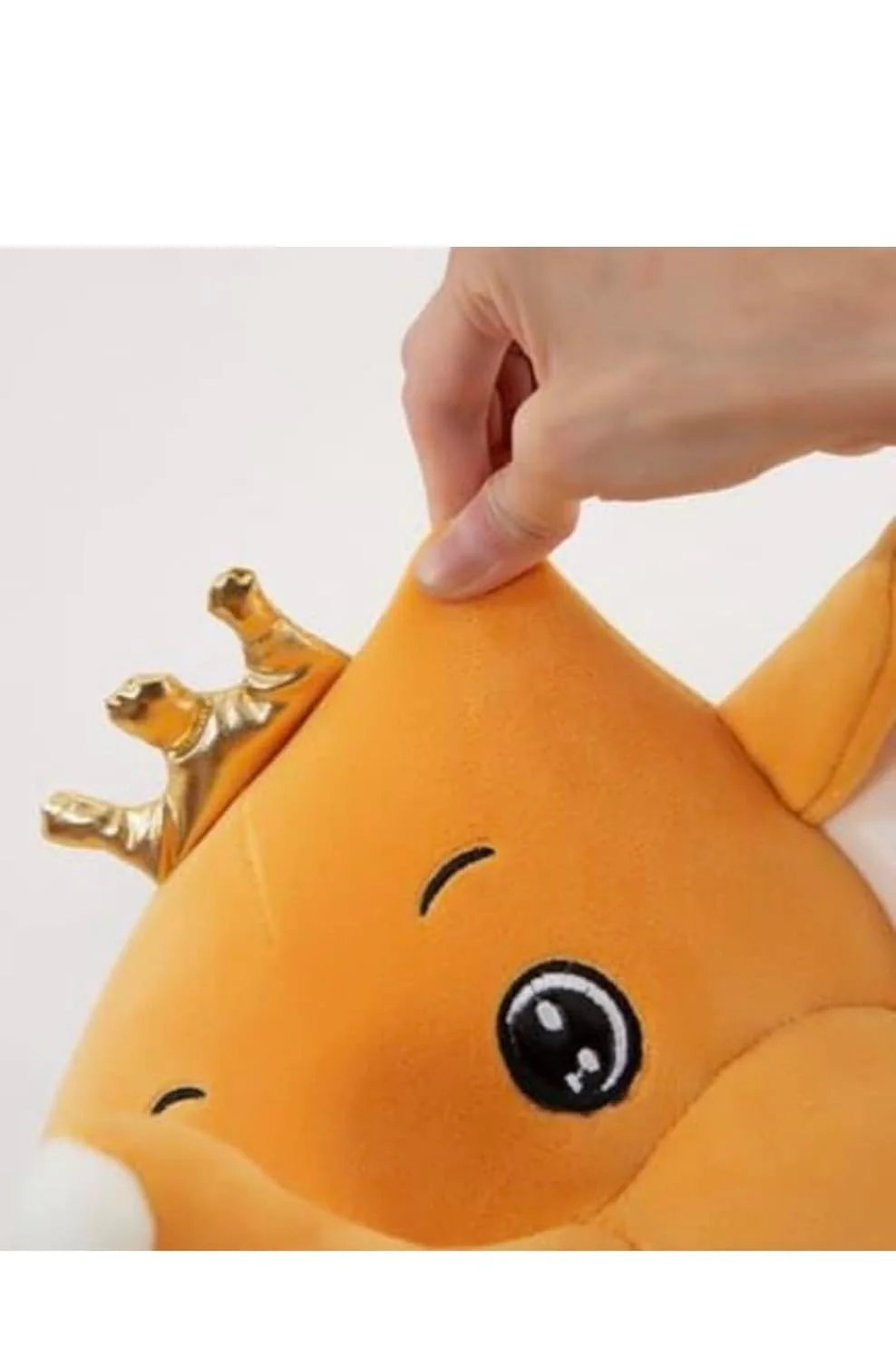 CuddleNest Royal Yellow Elephant Plush Toy with Crown, 30 cm, Soft Stuffed Animal, Nursery Décor Gift - Image 2