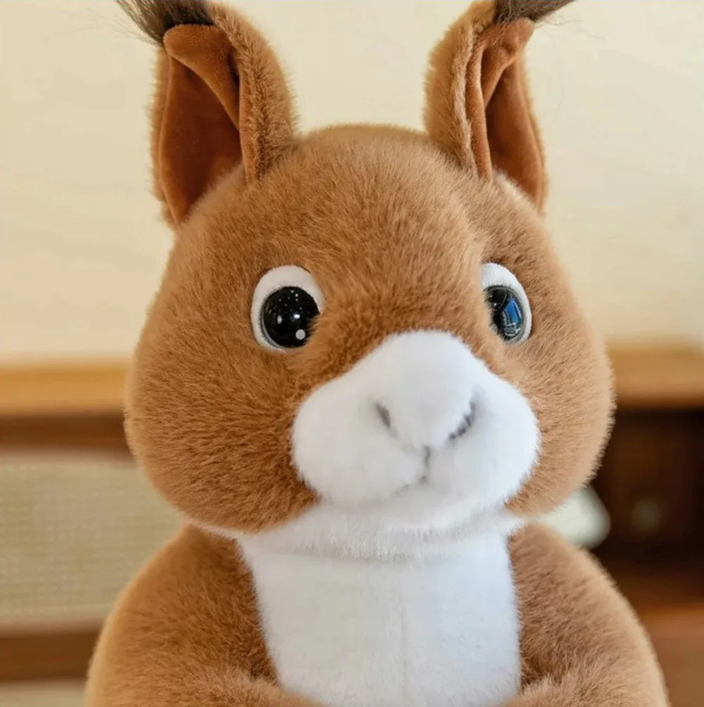 CuddleNest Squirrel Stuffed Animal Soft Toy | Brown Plush Toy with Apron & Tufted Ears | Ultra-Soft, Safe & Adorable Gift for Kids & Loved Ones - Image 5