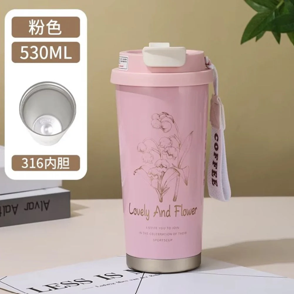 CuddleNest Stainless Steel Coffee Mug 500 ml | Double Wall Vacuum Insulated Travel Cup with Leakproof Lid for Office, Gym & Outdoor Use - Image 2