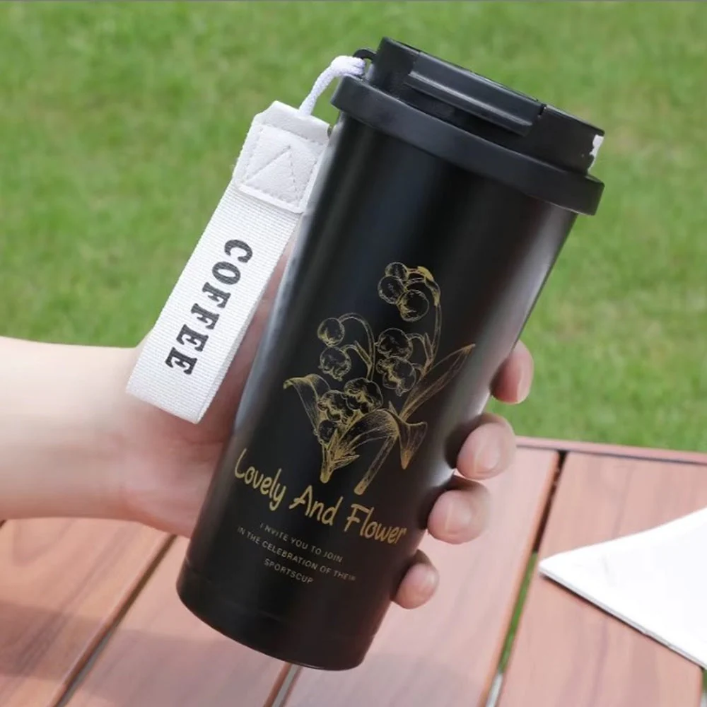 CuddleNest Stainless Steel Coffee Mug 500 ml | Double Wall Vacuum Insulated Travel Cup with Leakproof Lid for Office, Gym & Outdoor Use - Image 8