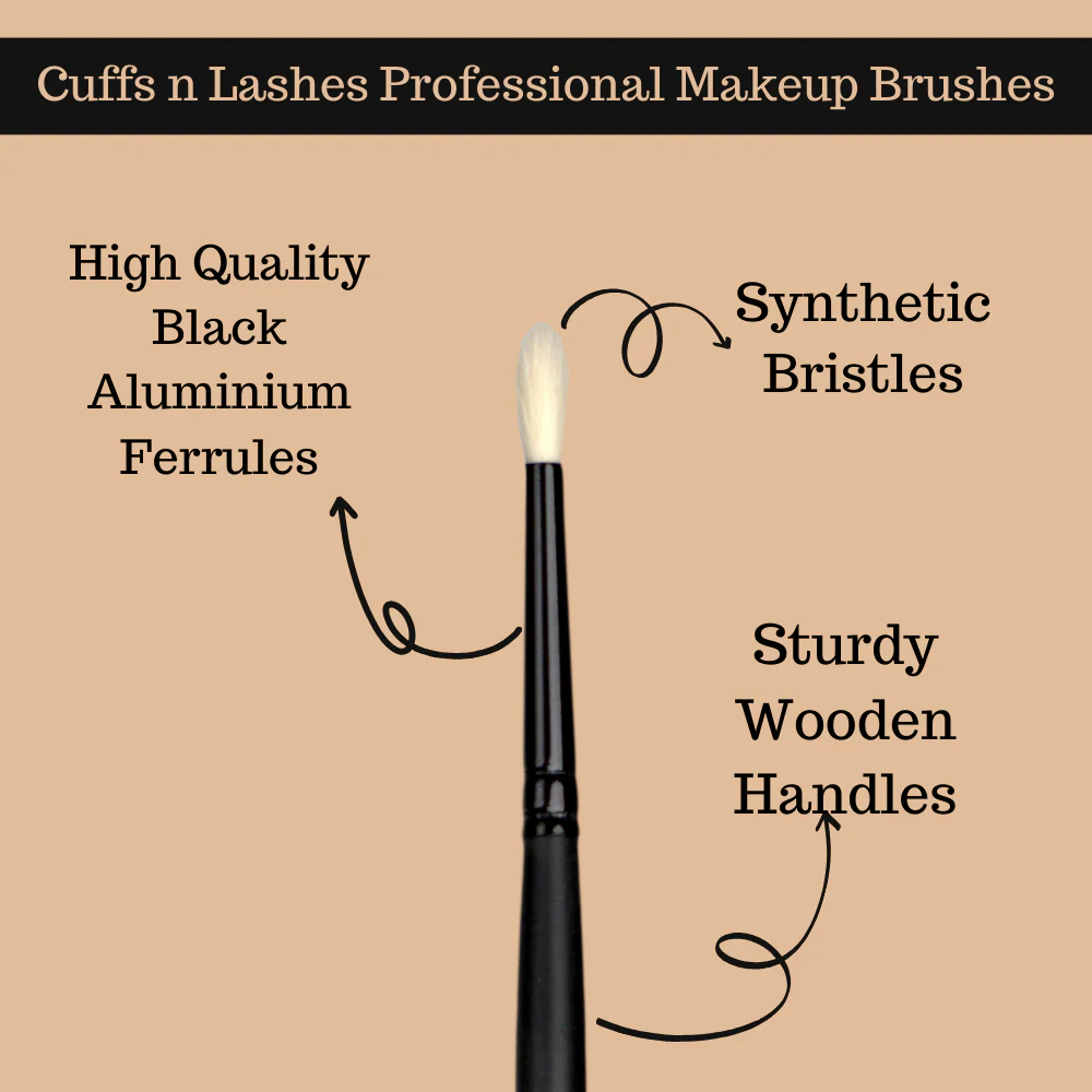 Cuffs N Lashes Makeup Brushes, E010 Precision Blending Brush - Image 3