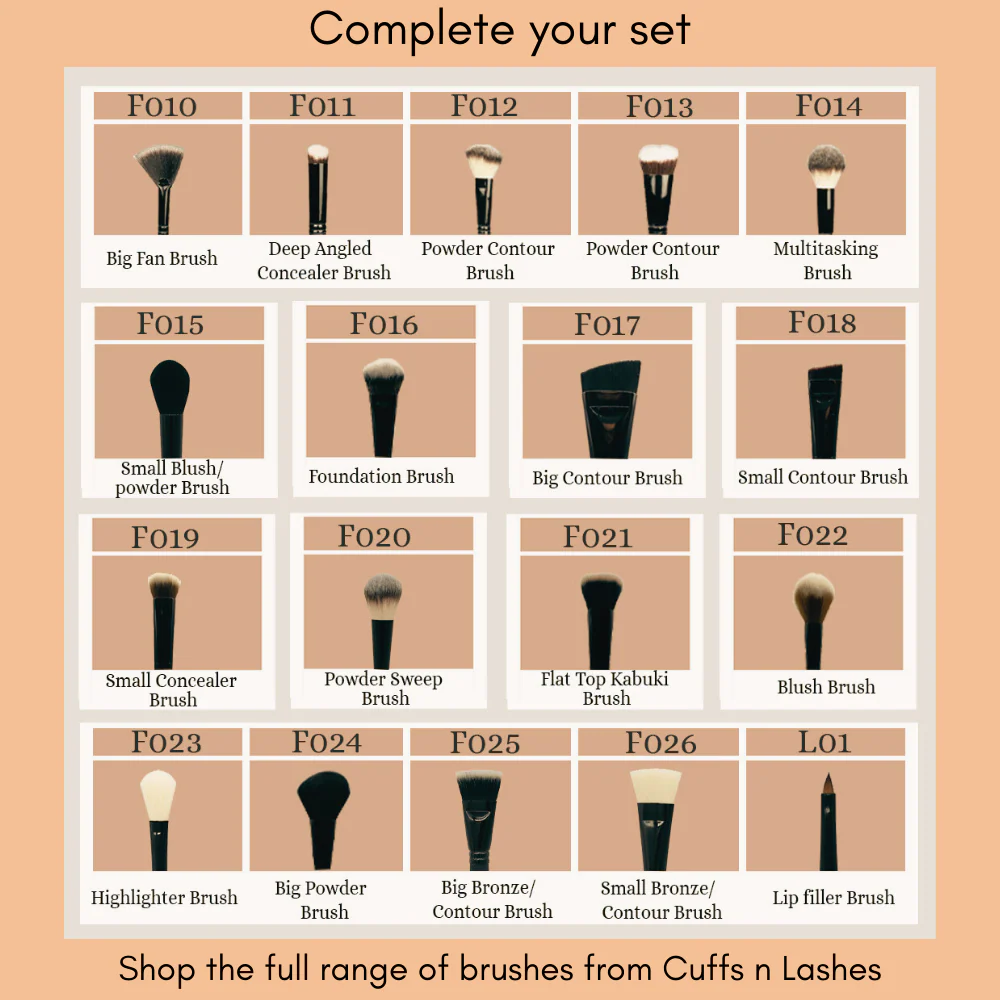 Cuffs N Lashes Makeup Brushes, E010 Precision Blending Brush - Image 7