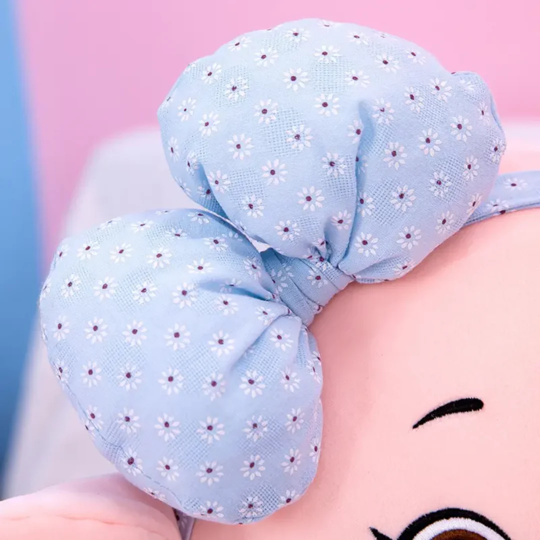 Cute Bow Elephant Plush Toy | Soft & Snuggly Stuffed - Image 3