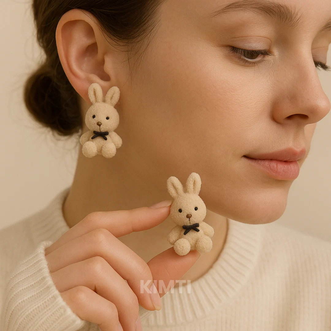 Cute Bunny Stud Earring — Buy Any 5 for Rs. 599 - Image 3