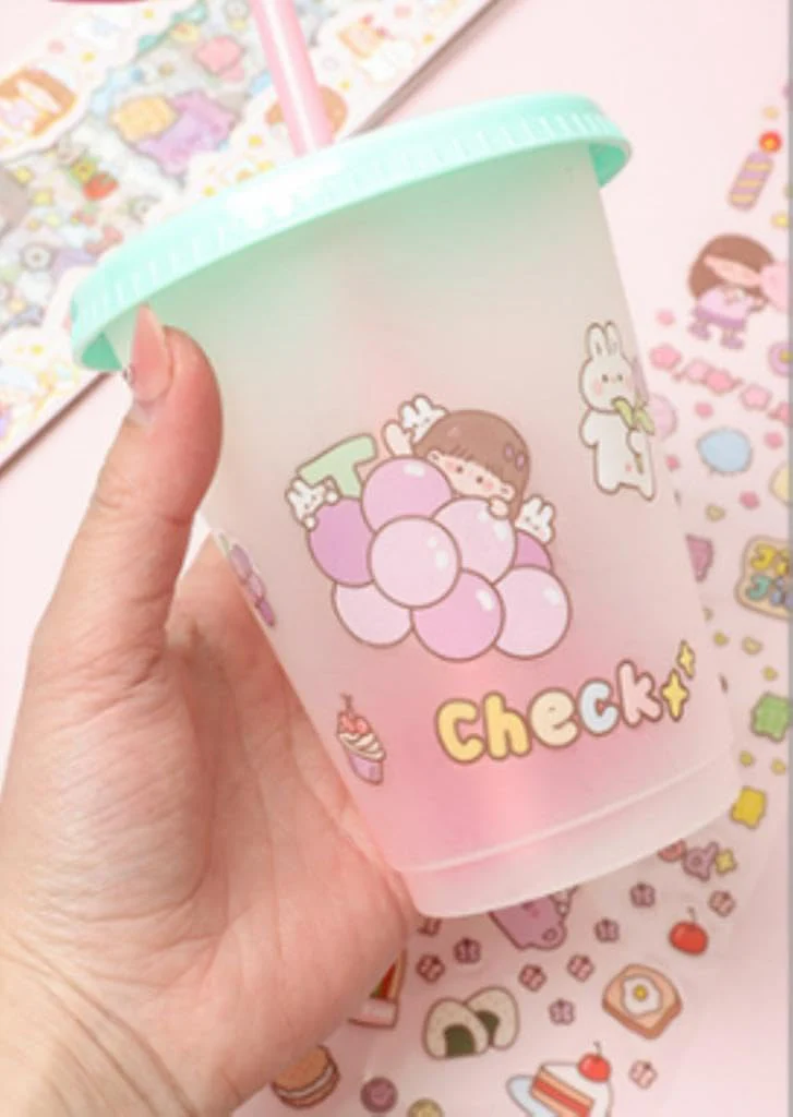 Cute Cartoon Washi Stickers – 40x8 cm Sheets - Image 3