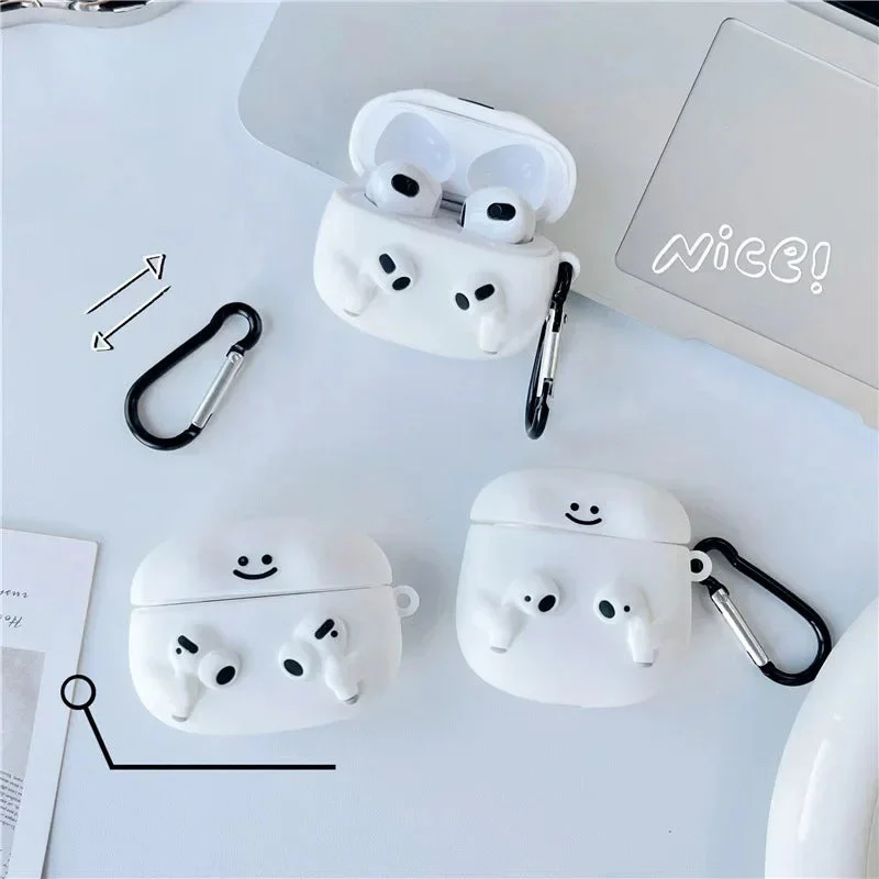 Cute Cartoon with Airpods Cover for Apple AirPods - Premium Silicone Case (Limited Edition) - Image 3