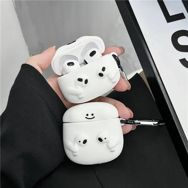 Cute Cartoon with Airpods Cover for Apple AirPods - Premium Silicone Case (Limited Edition) - Image 4