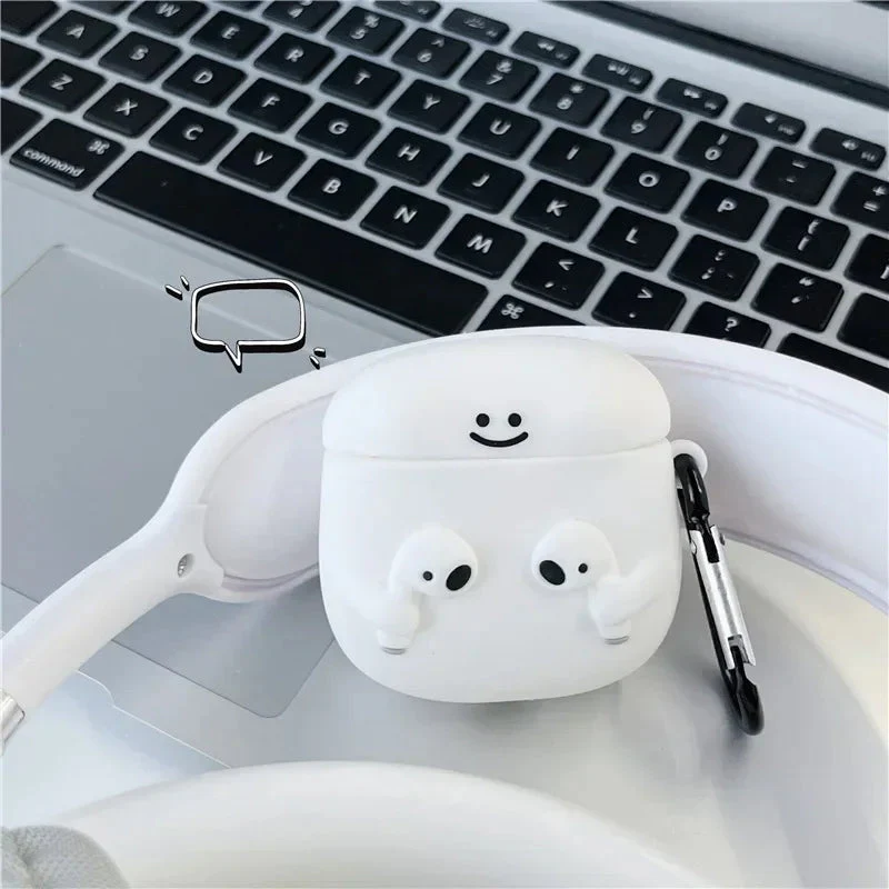 Cute Cartoon with Airpods Cover for Apple AirPods - Premium Silicone Case (Limited Edition) - Image 5