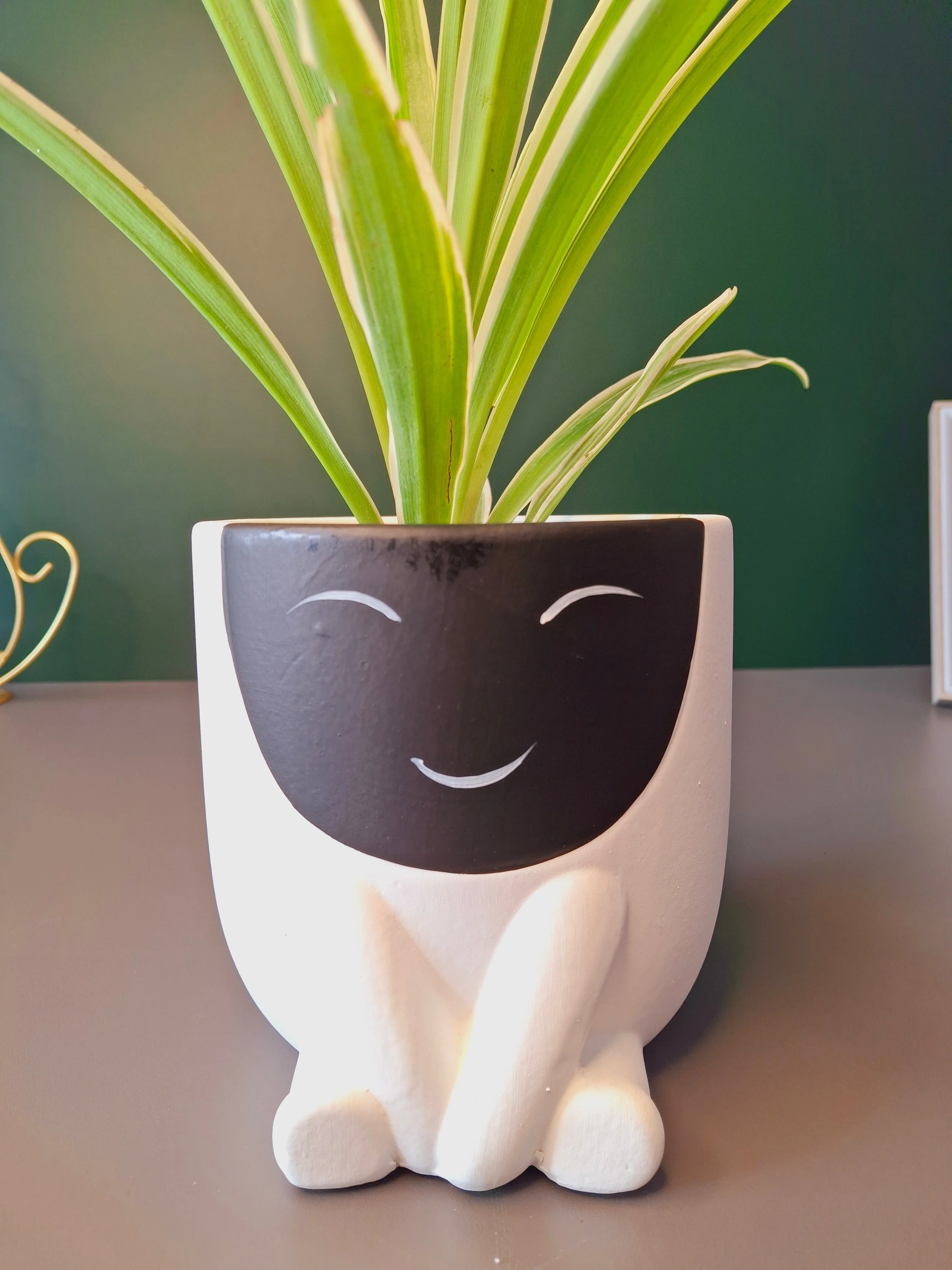 Cute Face Ceramic Flower Pot - Image 28