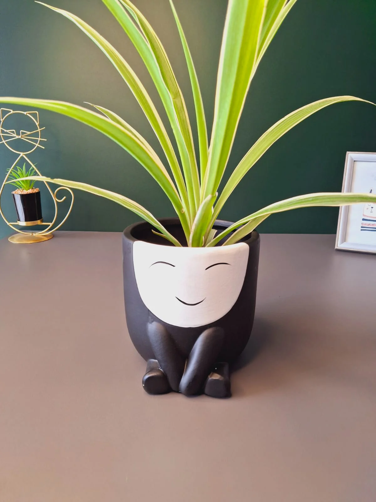 Cute Face Ceramic Flower Pot - Image 33