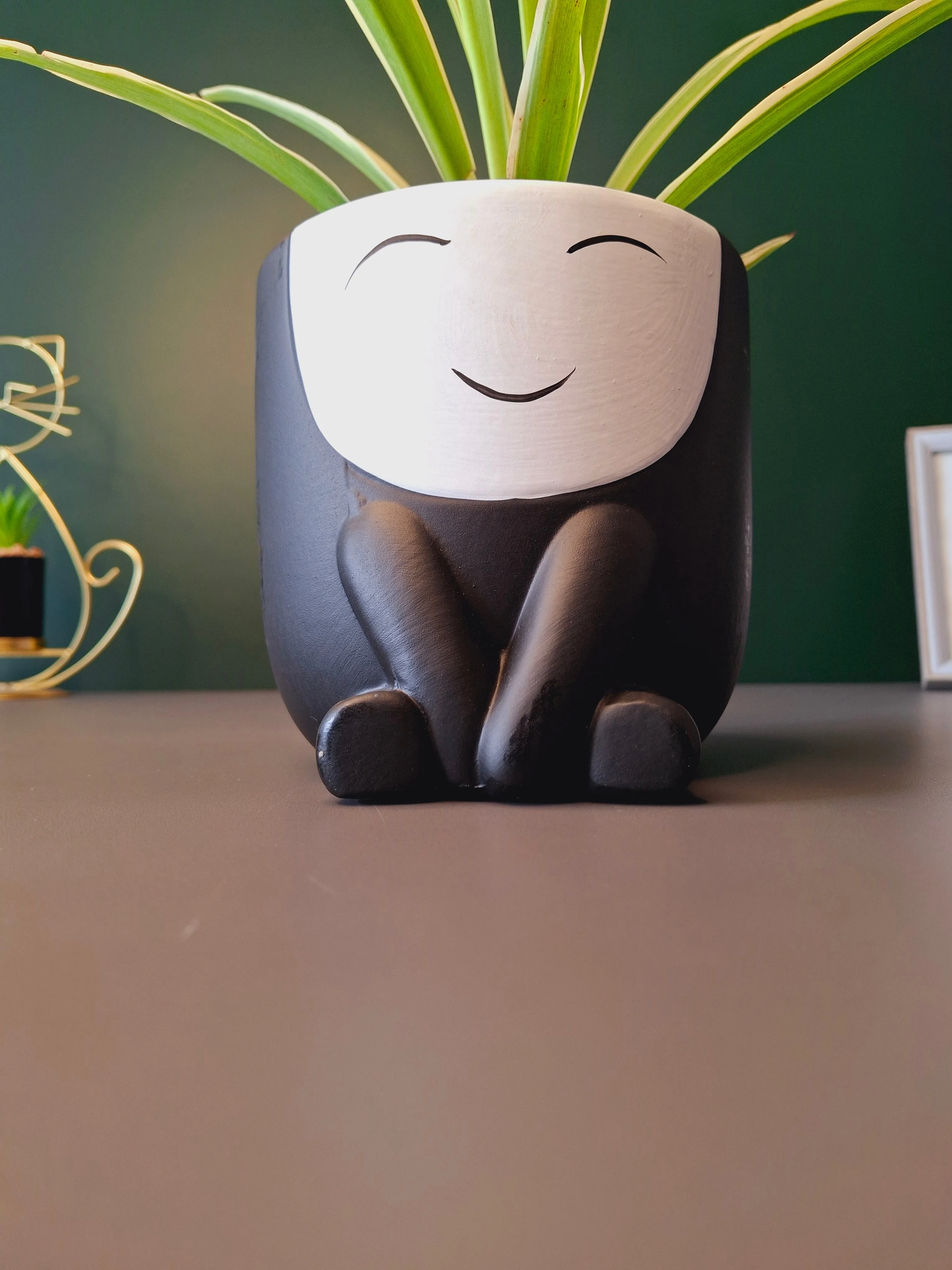Cute Face Ceramic Flower Pot - Image 34