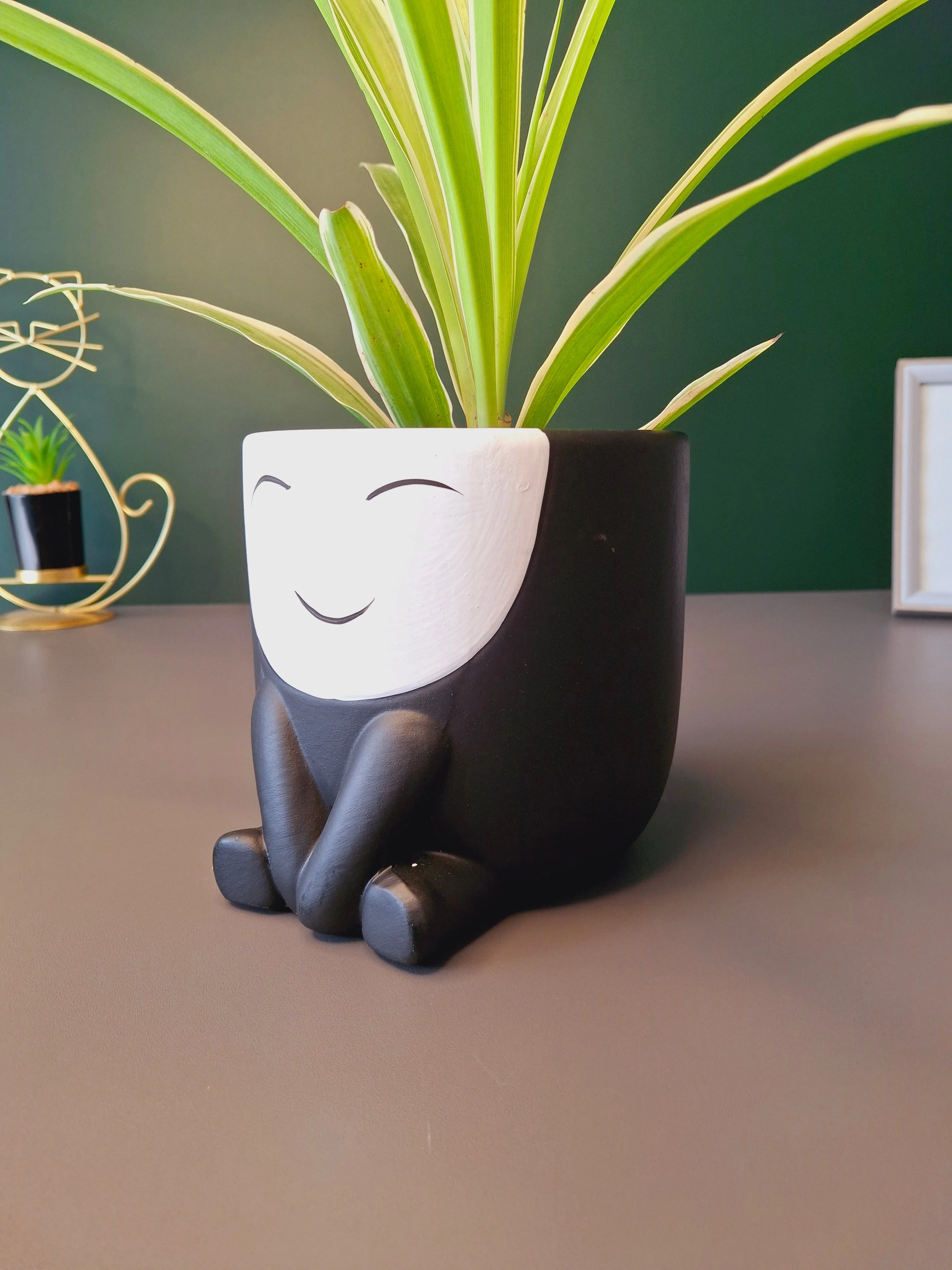 Cute Face Ceramic Flower Pot - Image 40