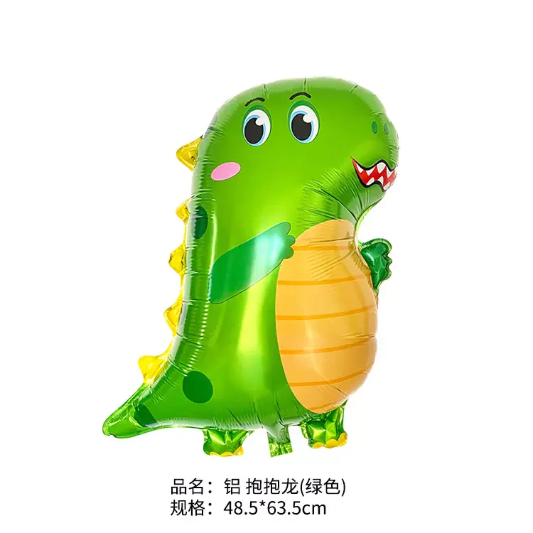 Cute Jungle Safari With Dinosaurs Themed Foil Balloon Pack of 5pcs (Multicolor) - Image 4
