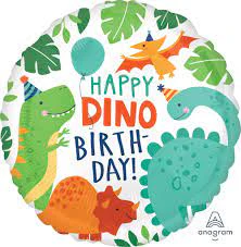 Cute Jungle Safari With Dinosaurs Themed Foil Balloon Pack of 5pcs (Multicolor) - Image 5