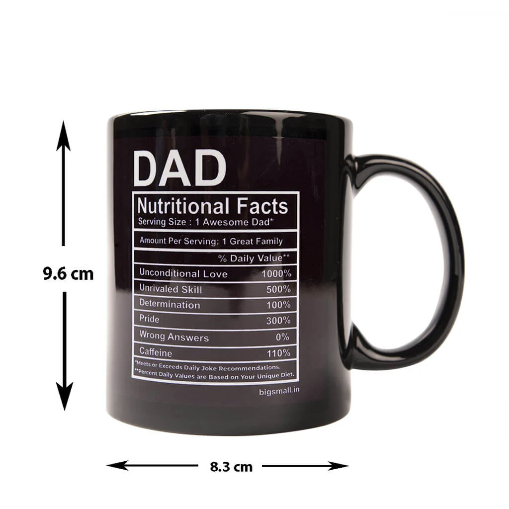 Dad Nutritional Facts Mug - Image 4