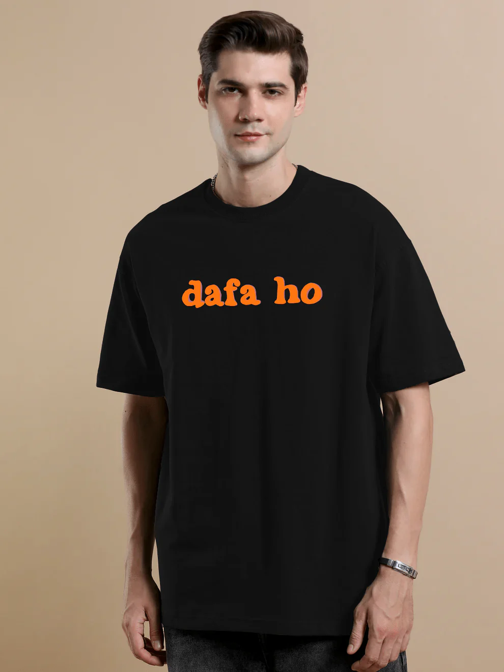 Dafa Ho Black Oversize T-Shirt - Image 5