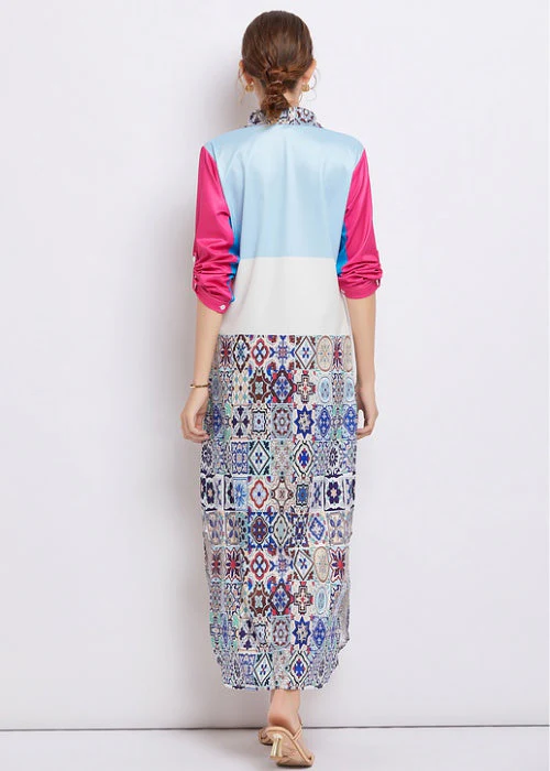 Dakota Printed Long Shirt Dress - Image 8