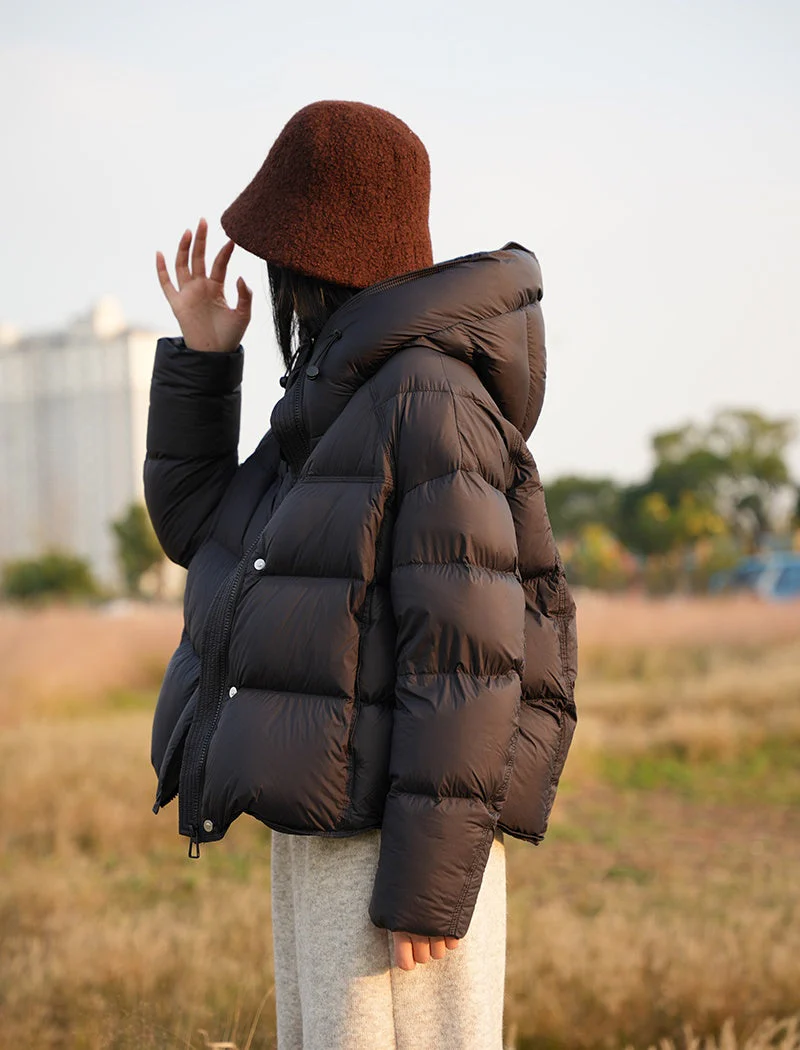 Dakota Puffer Jacket With Hoodie - Image 2