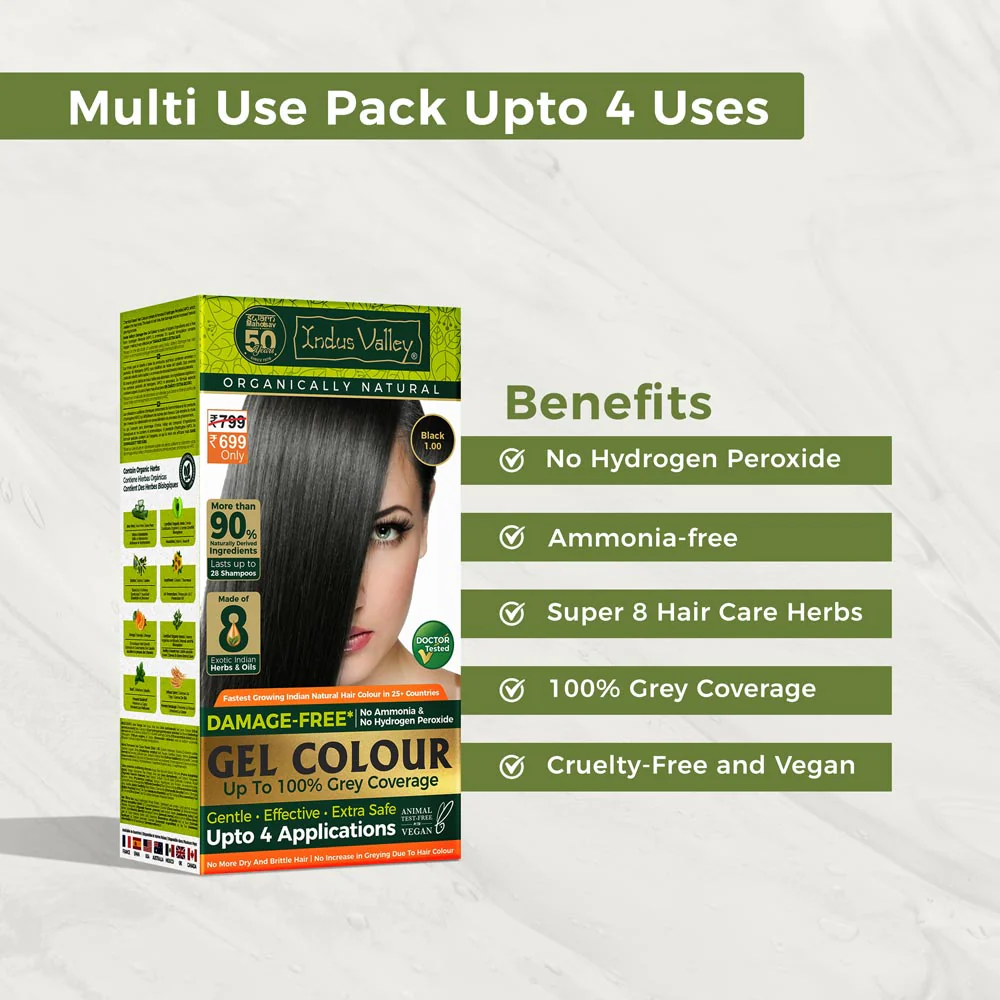 Damage Free Gel Colour Copper Mahogany - 200ml + 20g - Image 2