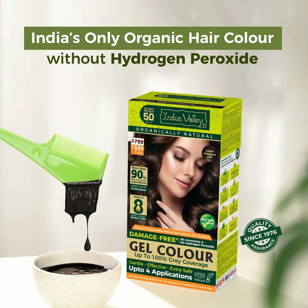 Damage Free Gel Colour Copper Mahogany - 200ml + 20g - Image 3