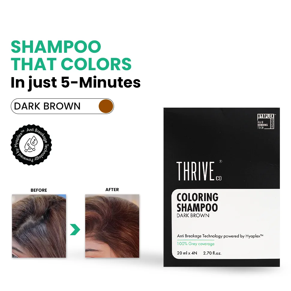 Dark Brown Coloring Shampoo, Pack of 3 - 80ml each - Image 2