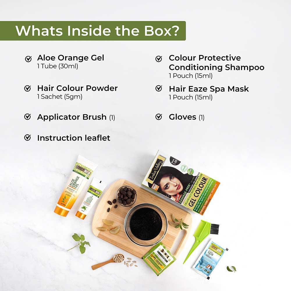 Dark Brown Damage Free Gel Hair Color Single Application Trial Pack - Image 4