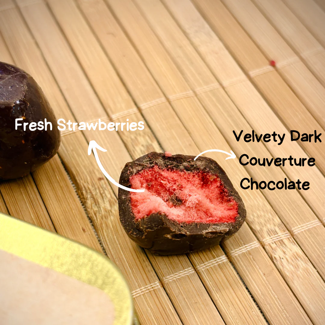 Dark Chocolate Covered Strawberries – Dipped in Belgian Couverture - Image 4