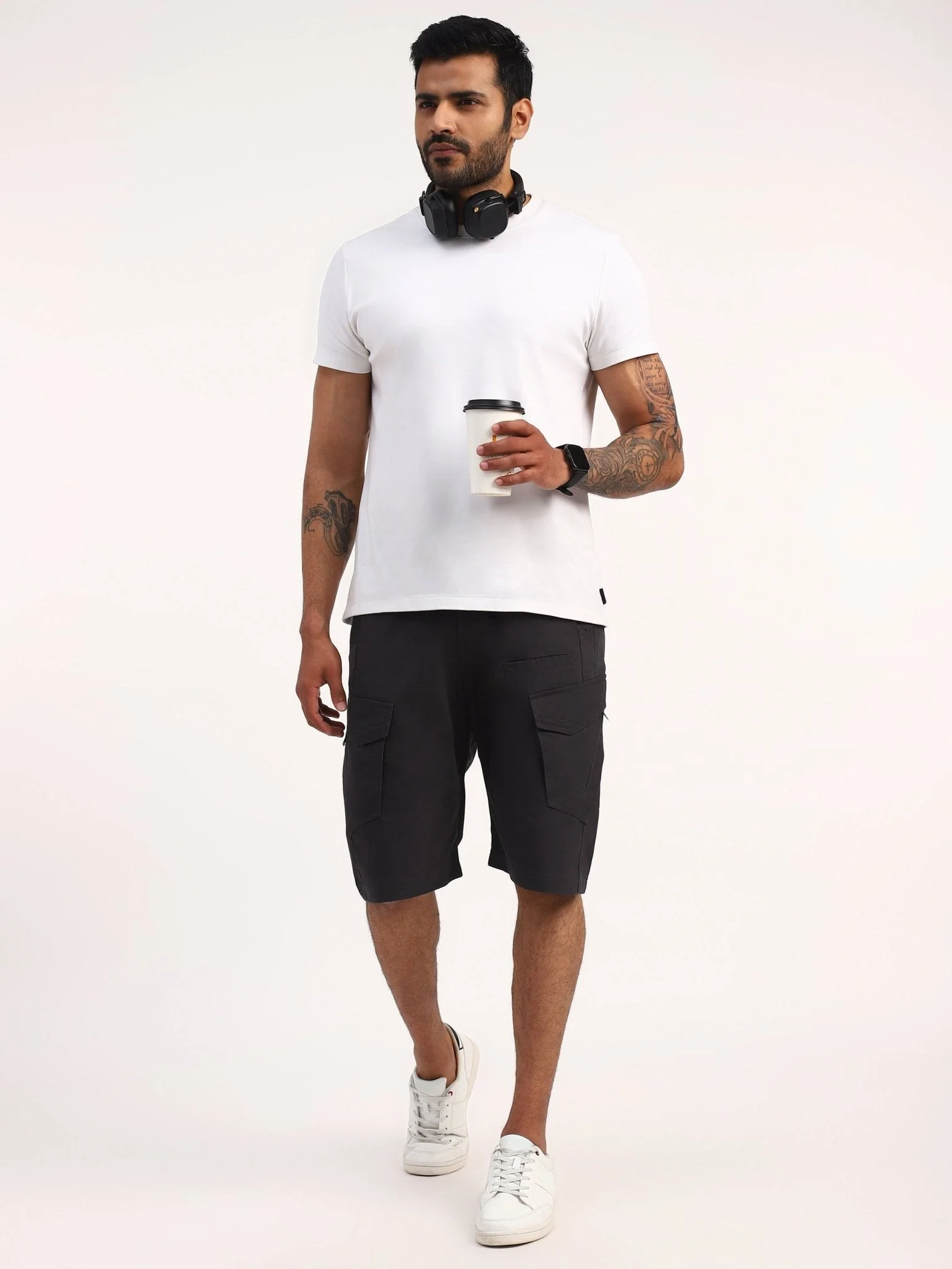 Dark Grey Explorer Tactical Shorts - Image 4