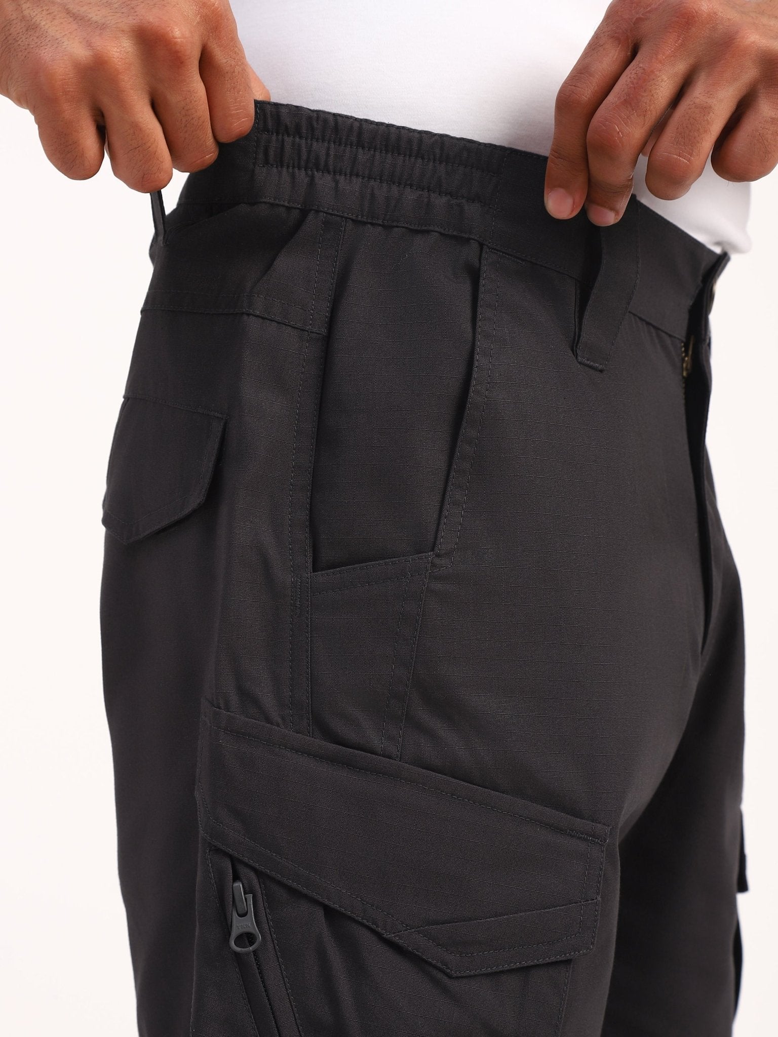 Dark Grey Explorer Tactical Shorts - Image 5