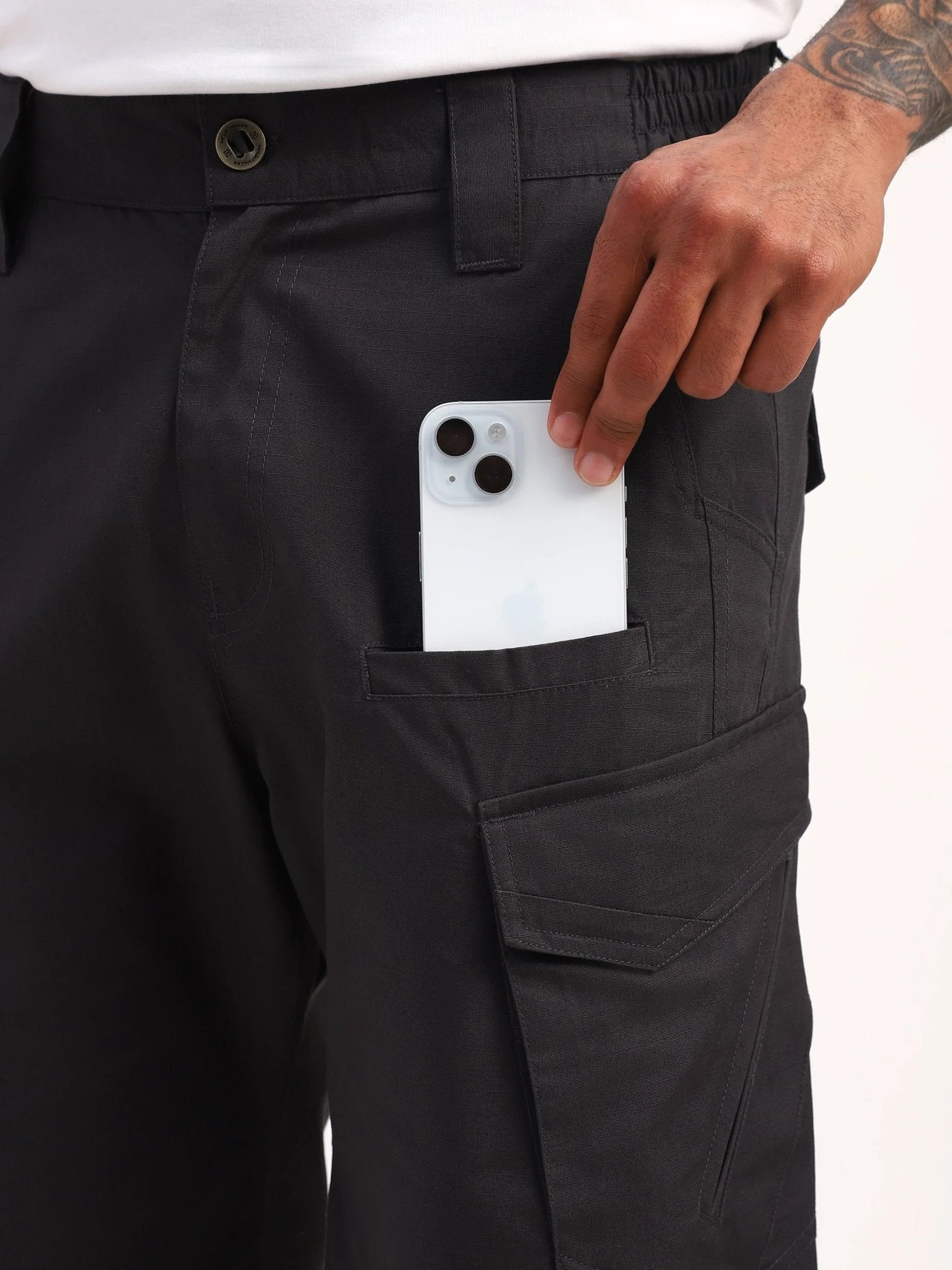 Dark Grey Explorer Tactical Shorts - Image 7