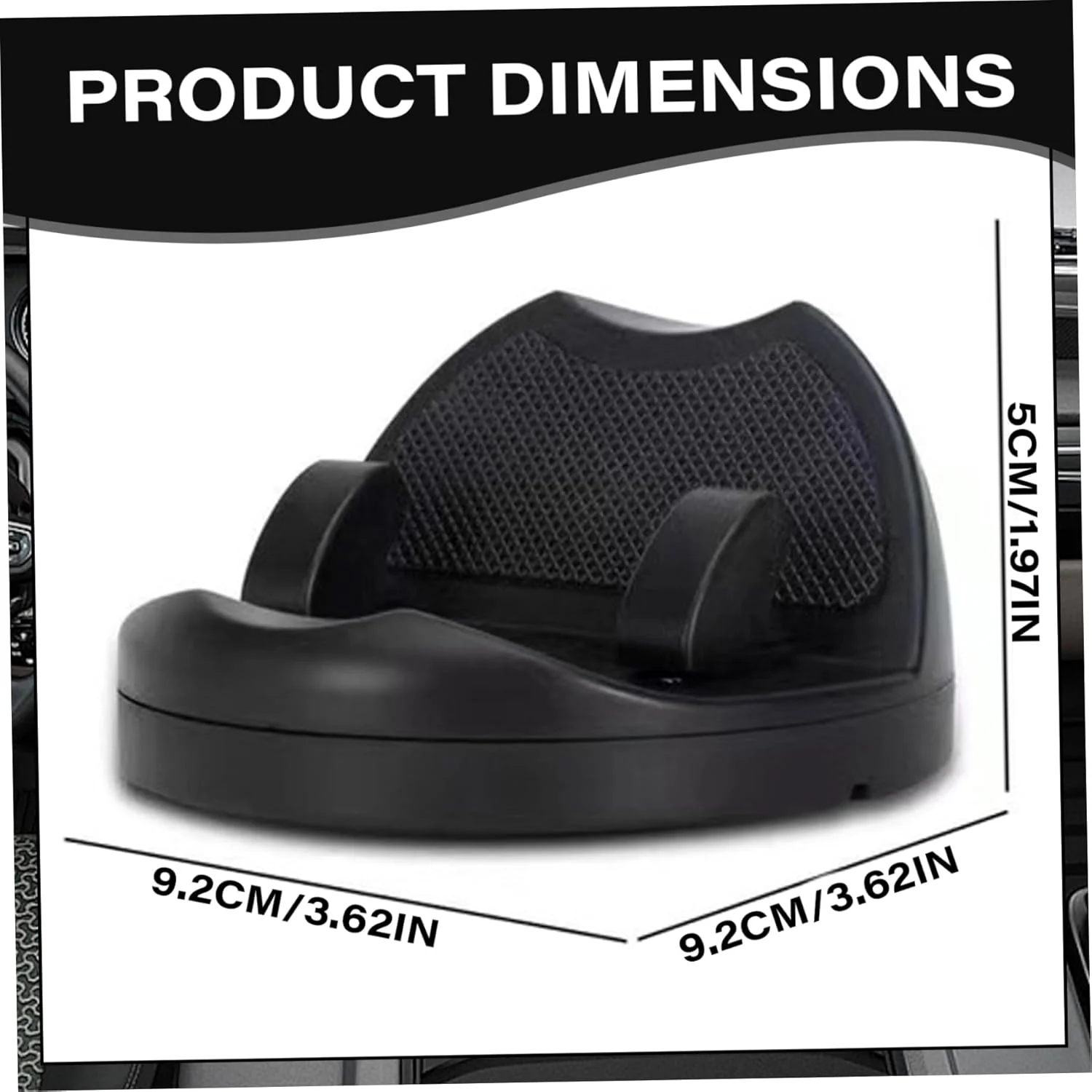 DashDock: Car Dashboard Phone Holder with Non-Slip Base, Anti-Fall Mount with Built-In Parking Number Display & Passive Speaker Amplifier for Hands-Free Driving - Image 4