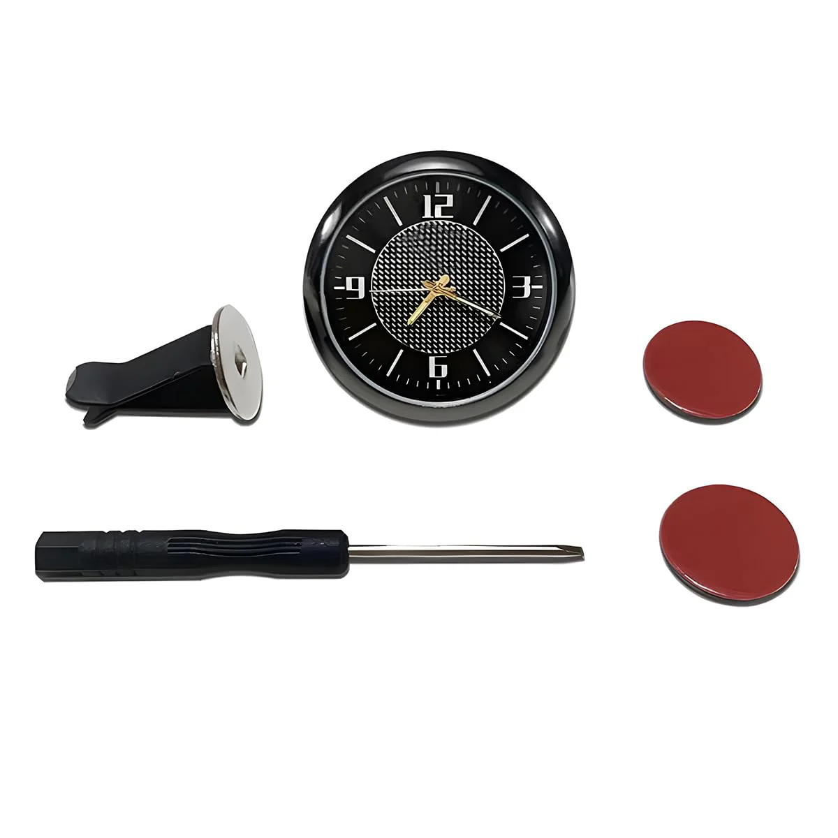 DashTick: Premium Compact Analogue Car Dashboard Clock, Metal Body & Glow-in-the-Dark Hands for Cars, SUVs, Office & Home Décor - Image 6