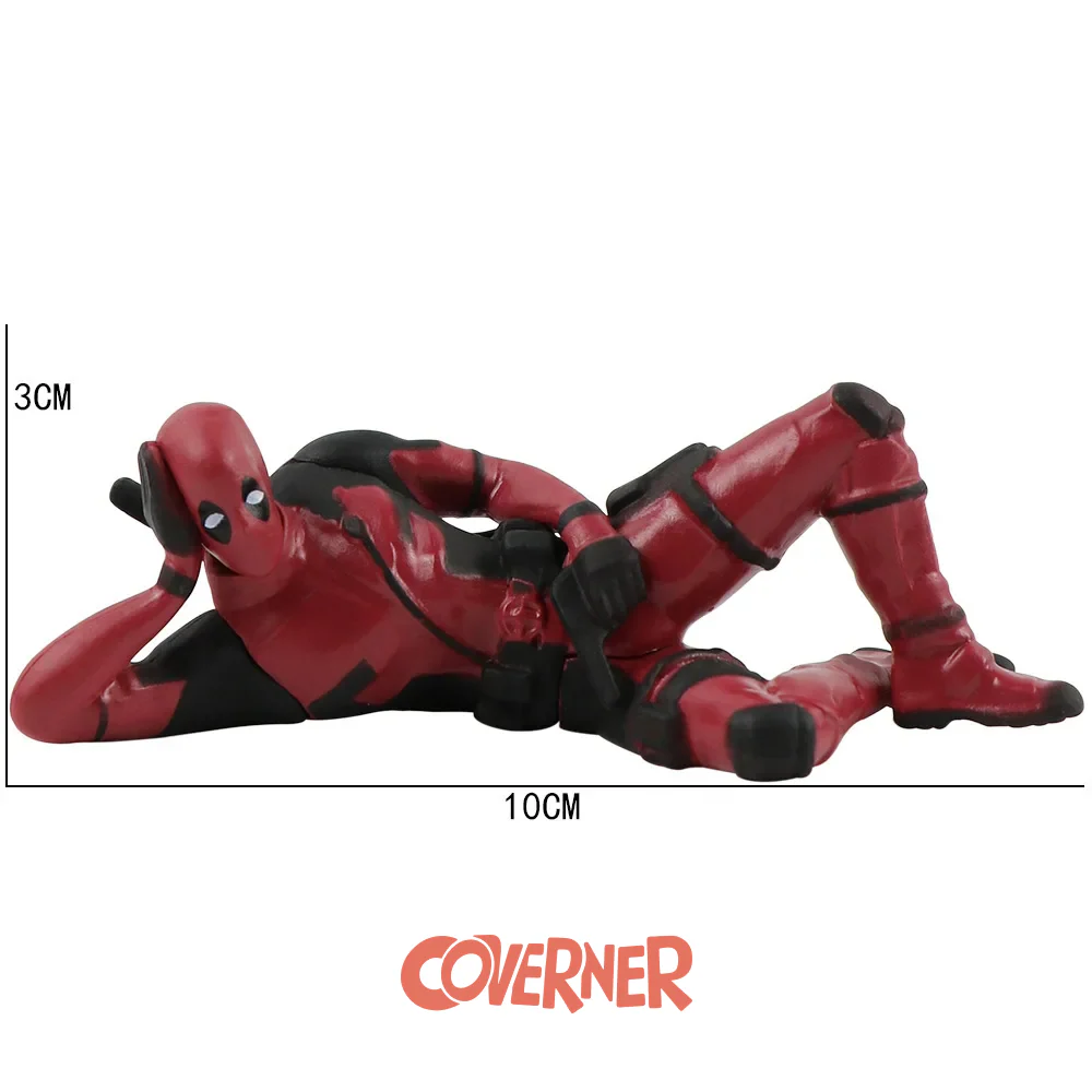 Deadpool 3-Piece Collectible Figurine Set – Car & Home Decor - Image 11