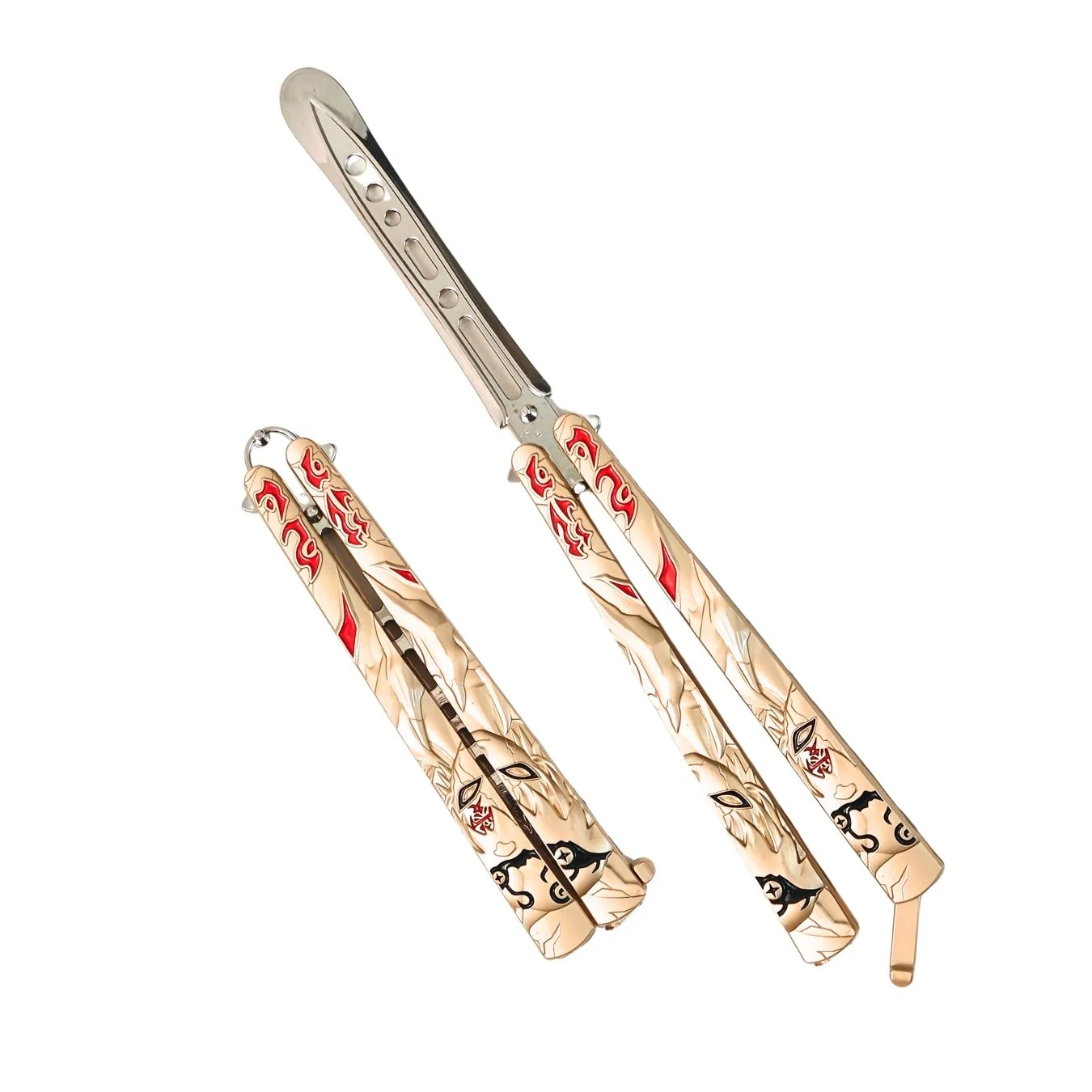 Decorative Anime Butterfly Knife (metal, 18 cm) (select variant from menu) - Image 77