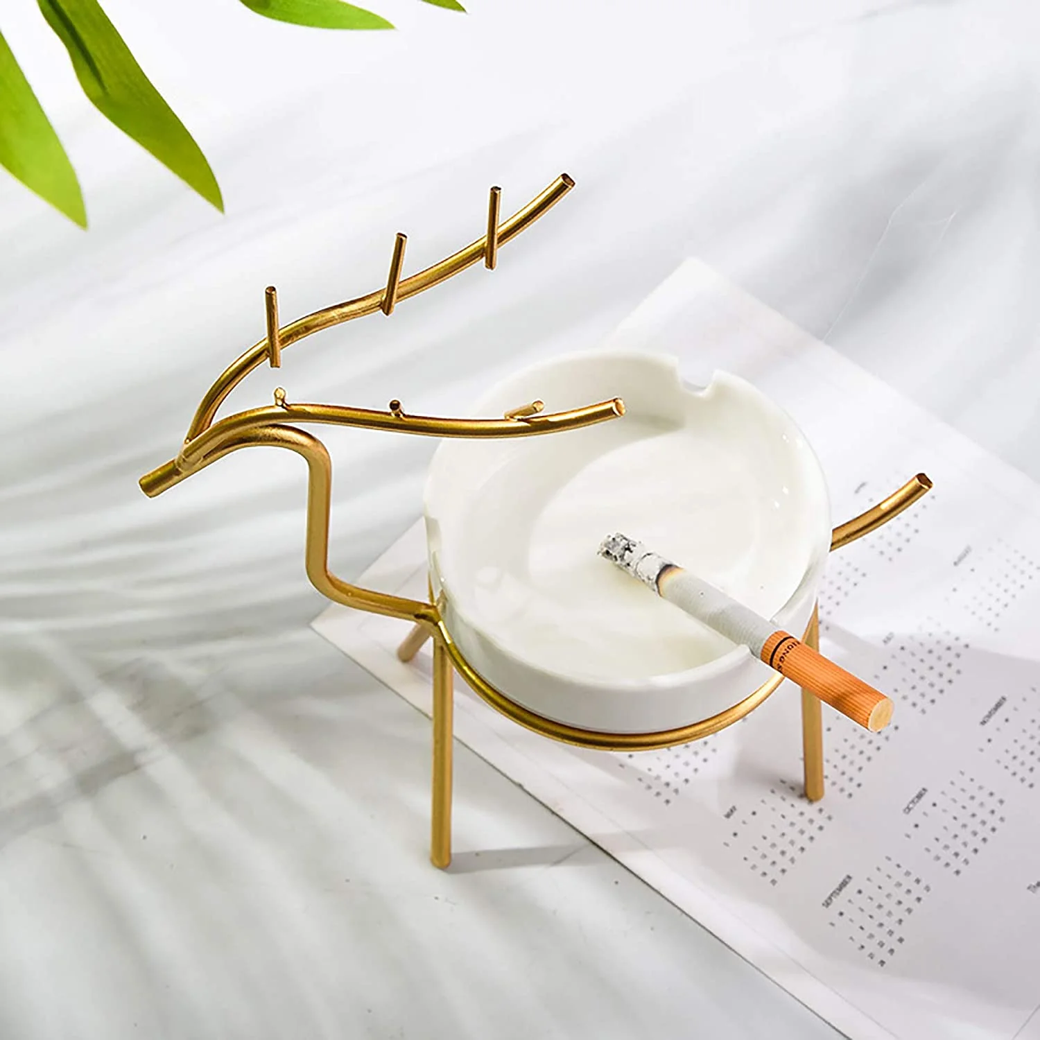 Deer-Shaped Metal Ashtray - Image 5