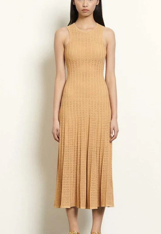 Delaney Sandro Knit Midi Dress