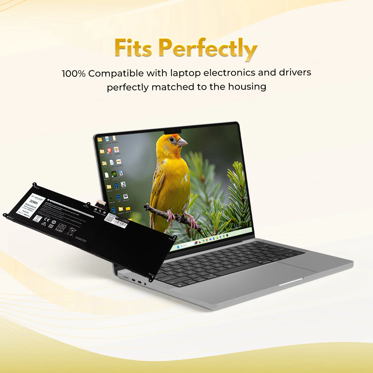 Dell 9TV5X / 07VKV9 Battery - Image 3