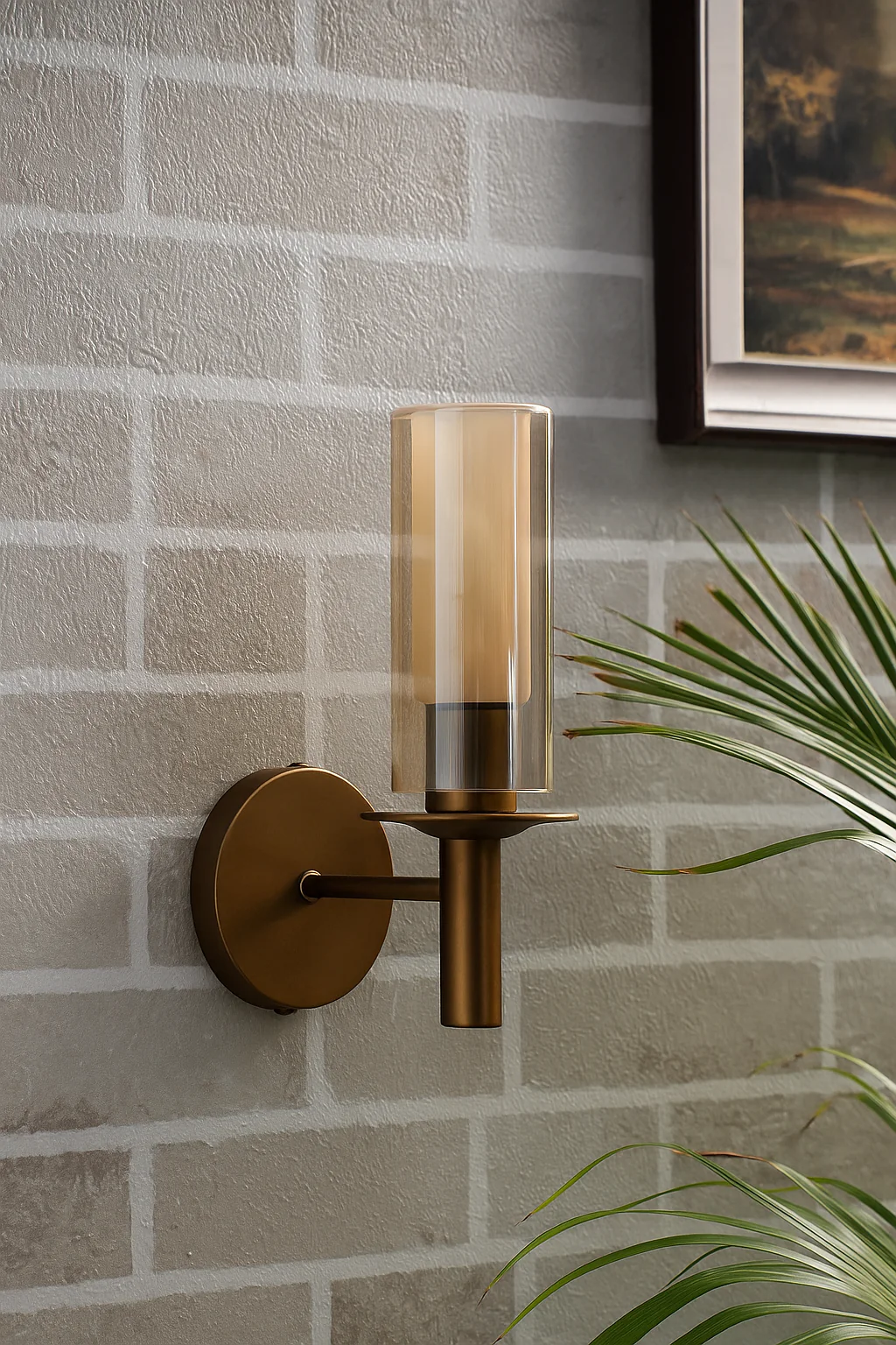Designer Antique Brass Finish Wall Light - Image 3