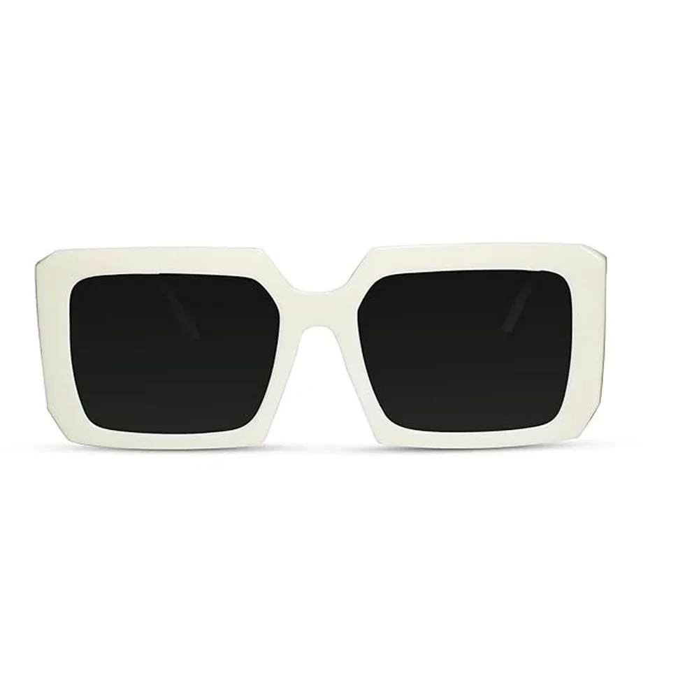 Designer Black Square Sunglasses - Image 2