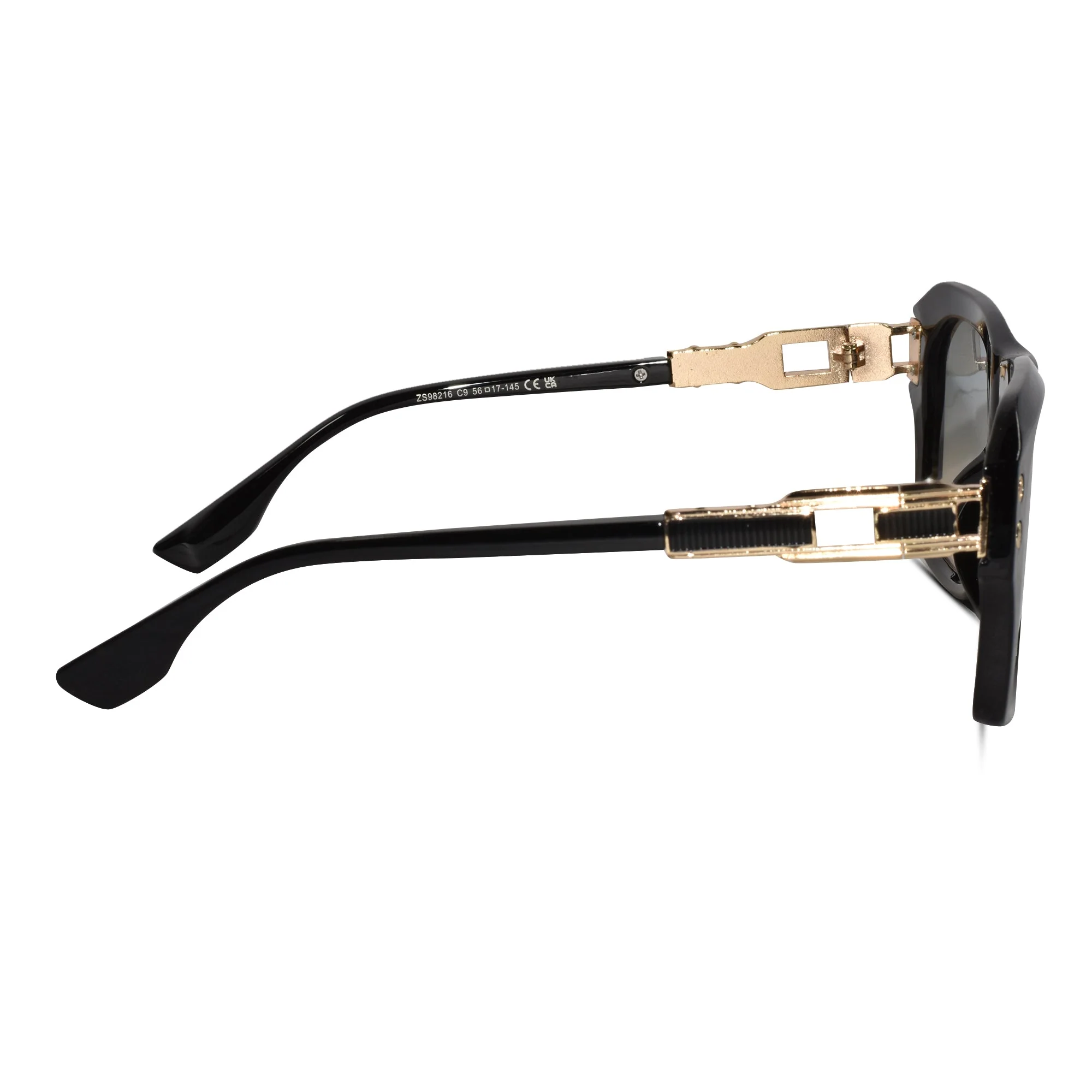 Designer Black Square Sunglasses For Women & Men - Image 4