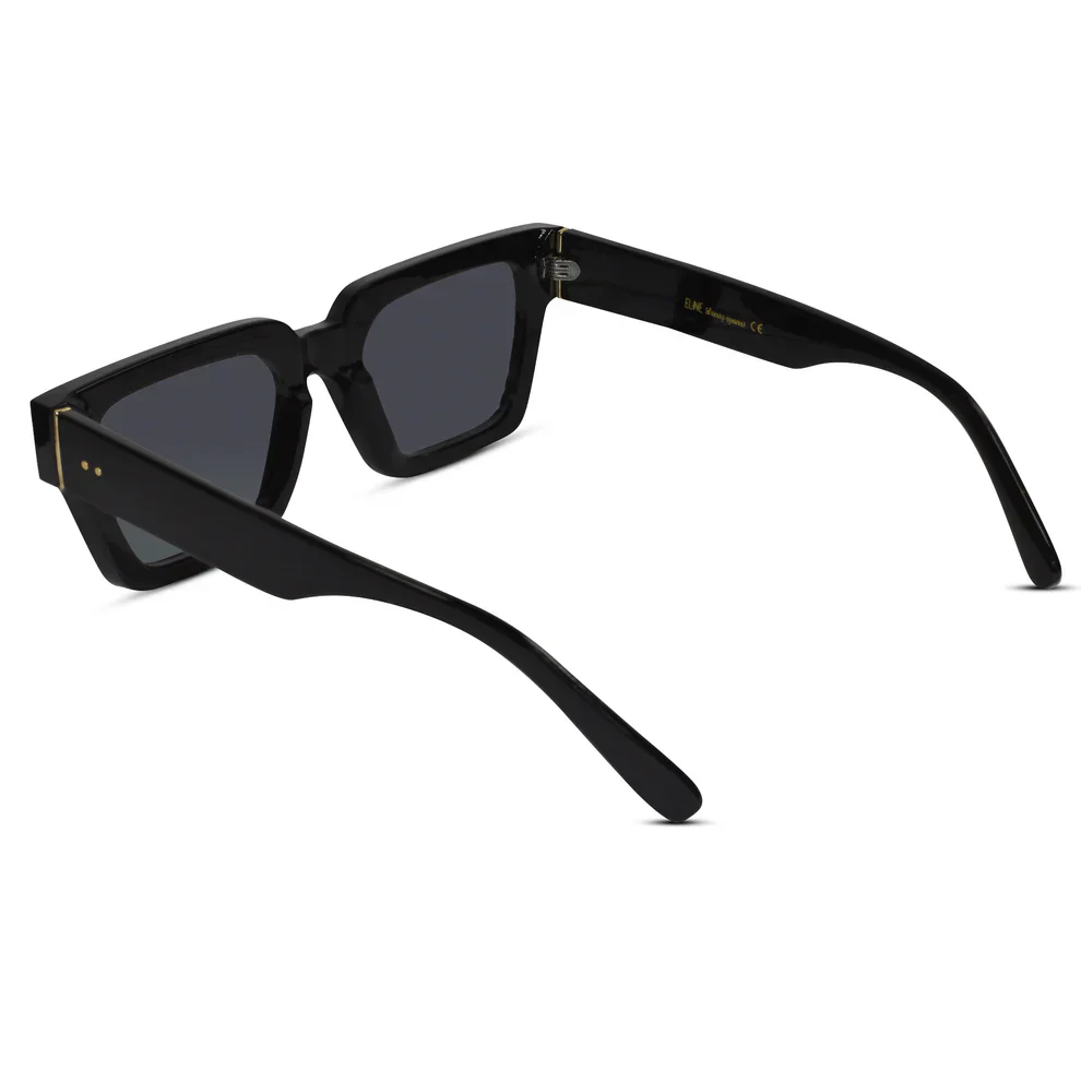 Designer Bold White Wayfarer Sunglasses - Image 5