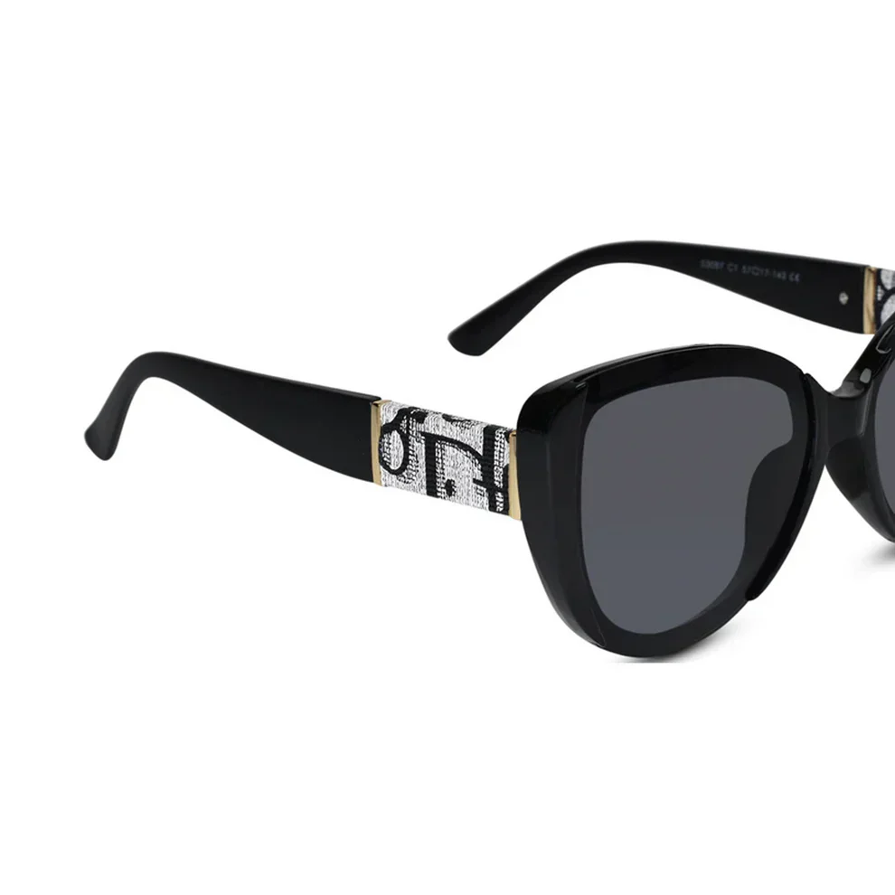 Designer Brown Cat eye Sunglasses For Women - Image 10